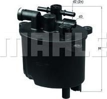 KNECHT/MAHLE Фильтр топливный FORD/ LAND ROVER/ CITROEN/PEUGEOT (1427928, KL581)