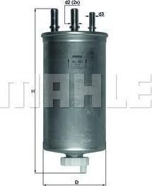 KNECHT/MAHLE Фильтр топливный RENAULT Logan/Duster 1.5 dCi (KL781)