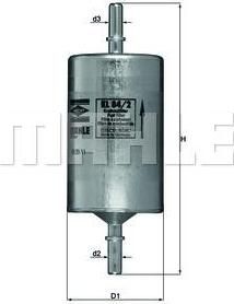 KNECHT/MAHLE Фильтр топливный MB VITO (6394770001, KL84/2)