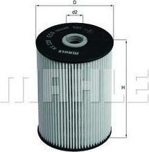 KNECHT/MAHLE Фильтр топливный AD/VW/SKODA 1.9-2.0TDI 2003-> (1K0127434B, KX228D)
