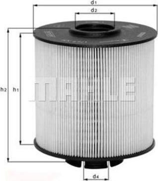 KNECHT/MAHLE Фильтр топливный MB Atego/Axor/Citaro/Vario (901551, KX67/2D)