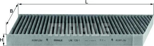 Knecht/Mahle LAK 129/1 фильтр, воздух во внутренном пространстве на MERCEDES-BENZ C-CLASS купе (CL203)