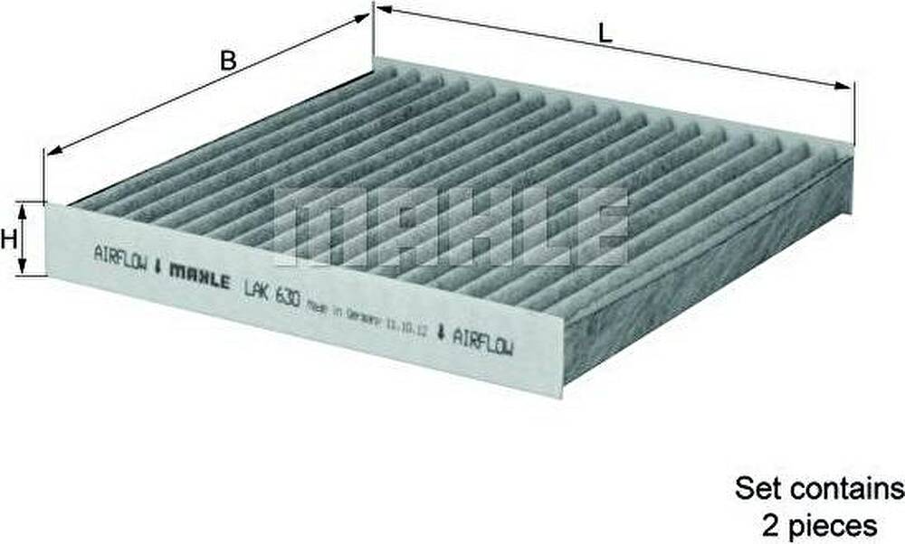 Knecht/Mahle LAK 630/S фильтр, воздух во внутренном пространстве на X3 (F25)
