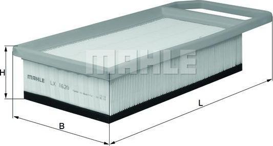 Knecht/Mahle LX 1620 воздушный фильтр на PEUGEOT 407 SW (6E_)