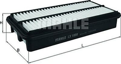 Knecht/Mahle LX 1999 воздушный фильтр на TOYOTA CAMRY Liftback (_V1_)