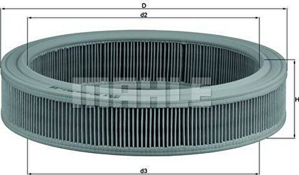 Knecht/Mahle LX 202 воздушный фильтр на FORD TAUNUS '80 (GBS, GBNS)