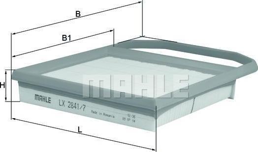 Knecht/Mahle LX 2841/7 воздушный фильтр на MERCEDES-BENZ GLS (X166)
