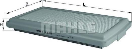 Knecht/Mahle LX 36 воздушный фильтр на 3 (E30)