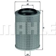 Knecht/Mahle LX 496 воздушный фильтр на MERCEDES-BENZ 100 автобус (631)