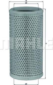 Knecht/Mahle LX 519 воздушный фильтр на RENAULT MEGANE I (BA0/1_)