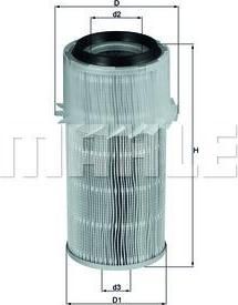 Knecht/Mahle LX 682 воздушный фильтр на MITSUBISHI L 300 фургон (P0_W, P1_W, P0_V, P1_V, P_2V, P2_W)