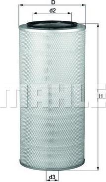Knecht/Mahle LX 84 воздушный фильтр на VOLVO F 10