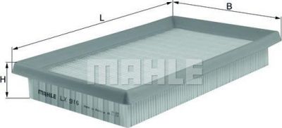 Knecht/Mahle LX 916 воздушный фильтр на PIAGGIO PORTER фургон