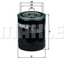 Knecht/Mahle OC 331/1 масляный фильтр на SUZUKI GRAND VITARA I (FT)
