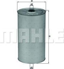 Knecht/Mahle OX 30D масляный фильтр на MERCEDES-BENZ LP