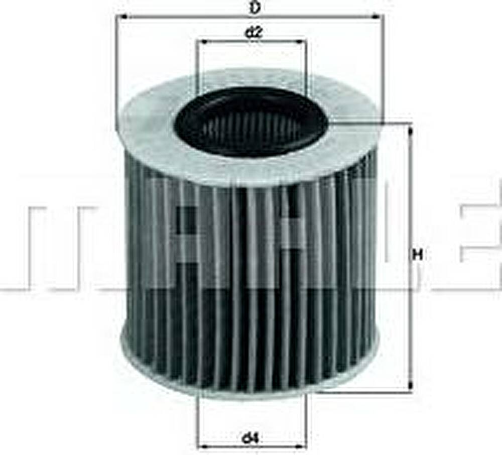 Knecht/Mahle OX 414D2 масляный фильтр на TOYOTA YARIS (NHP13_, NSP13_, NCP13_, KSP13_, NLP13_)