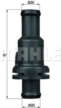 Knecht/Mahle TH 5 75 термостат, охлаждающая жидкость на VW PASSAT CC (357)