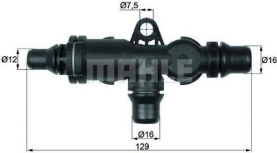 Knecht/Mahle TO 4 82 термостат, масляное охлаждение на X5 (E53)