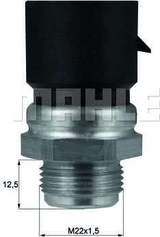 Knecht/Mahle TSW 37D термовыключатель, вентилятор радиатора на OPEL VECTRA A (86_, 87_)