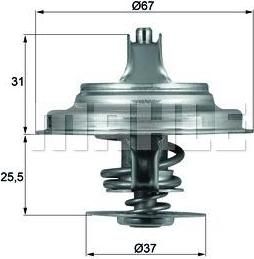 Knecht/Mahle TX 25 87D термостат, охлаждающая жидкость на VW PASSAT Variant (3B6)