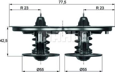 Knecht/Mahle TX 32 85D термостат, охлаждающая жидкость на SCANIA P,G,R,T - series