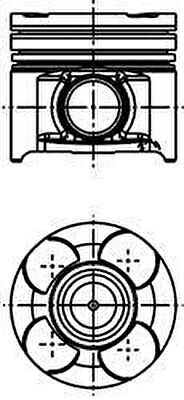 Kolbenschmidt 40660610 поршень на ALFA ROMEO 156 (932)