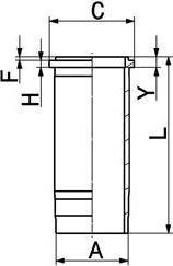 KOLBENSCHMIDT Гильза цилиндра FRM/FPM WET CYLINDER LINER SCANIA 127 (89367110)