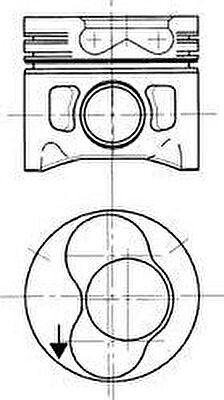 KOLBENSCHMIDT Поршнекомплект VAG 2.5TDI AAT/ABP/AEL/ACV 1/2Cyl (94429720)