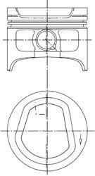 KOLBENSCHMIDT 94 553 620_=030 42 02 !ПОРШЕНЬ VW GOLF/VENTO 1.6I 94> D76,5X1,2X1,5X2,5 +0,5 (94553620)