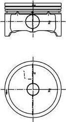 KOLBENSCHMIDT Поршнекомплект FORD 88,01 FORD Focus/C-Max/Mondeo/S-Max. MAZDA 3/5/6/A (99457620)