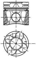 Kolbenschmidt 99543630 поршень на VW PASSAT Variant (3B6)