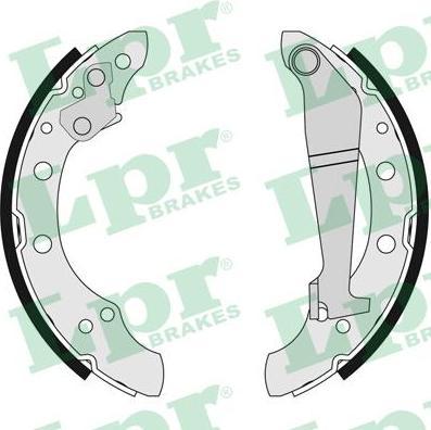 LPR 04100 Колодки тормозные барабанные AUDI 100/80/VW PASSAT/SKODA FABIA 72-08 (8A0698525X)