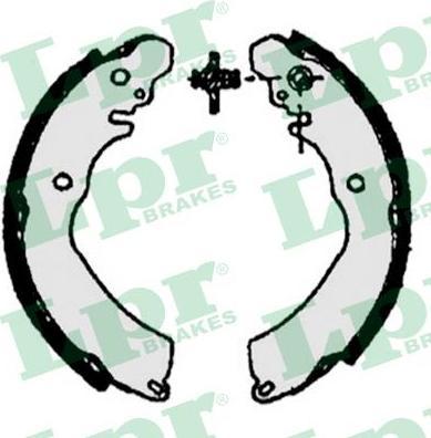 LPR 05265 05265 Колодки тормозные барабанные MITSUBISHI CARISMA/SPACE RUNNER/SPACE WAGON 203X37mm 01/96-06/99