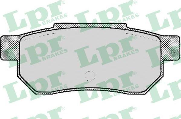 LPR 05P072 Колодки тормозные дисковые задние HONDA CIVIC Mk V (EJ9, EK3/4) 1995/11 - 2001/02 с датчиком (572134)