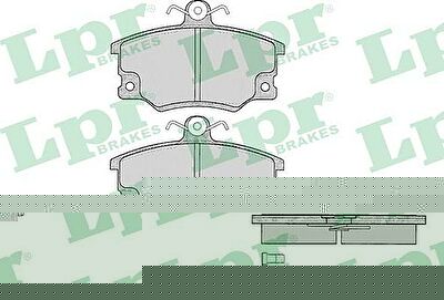 LPR 05P094 Колодки тормозные дисковые ALFA ROMEO 145/146/155/FIAT PUNTO/TIPO/UNO 88-99 передние (9947482)