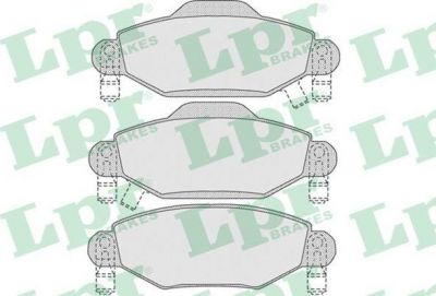LPR 05P1001 Колодки тормозные дисковые TOYOTA YARIS 1.0-1.4 99- передние (044650D040)