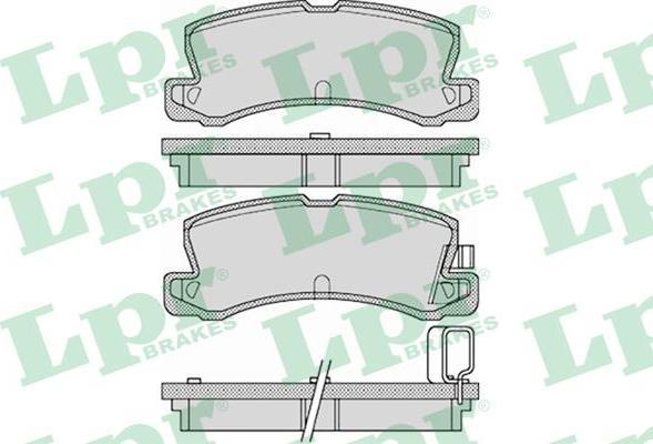 LPR 05P1125 Колодки тормозные дисковые с датчиками TOYOTA COROLLA (_E10_/_E11) 07/92 - 01/02 (572182)