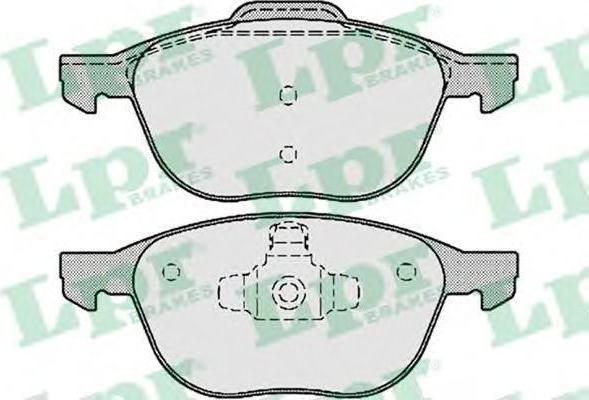 LPR 05P1190 Колодки тормозные передние Ford Focus II , III Mazda 3 VOLVO S40 II . (1321517)