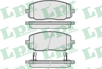 LPR 05P1220 Колодки тормозные дисковые HYUNDAI i10 08-/KIA PICANTO 04- передние (5810107A20)
