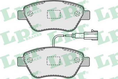 LPR 05P1225 Колодки тормозные дисковые пер.PANDA/DOBLO 1.2-1.9 05- (77364393)