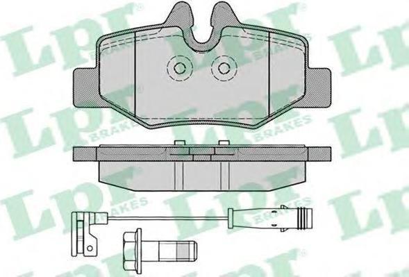 LPR 05P1246 Колодки тормозные дисковые зад c дат W639 03- (GDB1601) (0004216210)