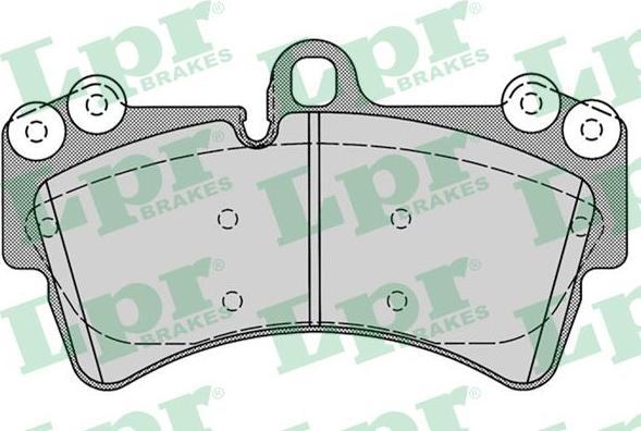 LPR 05P1257 Колодки тормозные передние AUDI Q7 VOLKSWAGEN TOUAREG PORSHE CAYENNE 02> R18 (7L0698151J)