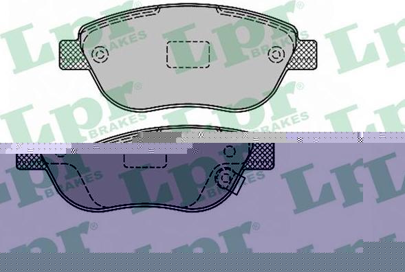 LPR 05P1328 Колодки тормозные дисковые перед. OPEL Corsa D 1,3CDTI 06-> (1605354)