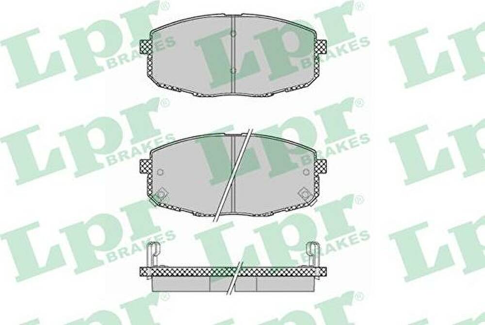 LPR 05P1375 Колодки тормозные передние HYUNDAI i30 07- KIA СEED 07- CARENS 02- (581011HA00)