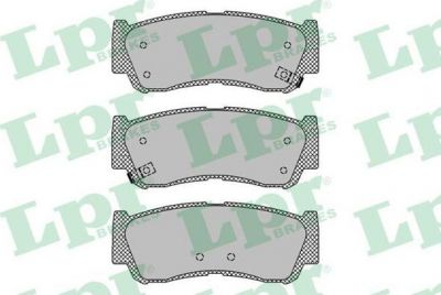LPR 05P1417 Колодки тормозные зад. HYUNDAI Santa Fe 06-> H-1 2001- (583022BA20)