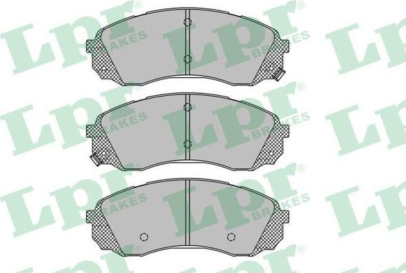 LPR 05P1451 Колодки тормозные HYUNDAI H1 02-/KIA CARNIVAL 06- передние