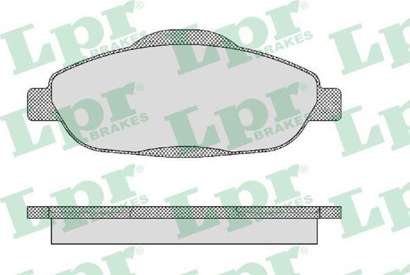 LPR 05P1471 Колодки тормозные передние PEUGEOT 308 07- 3008 09- (425393)