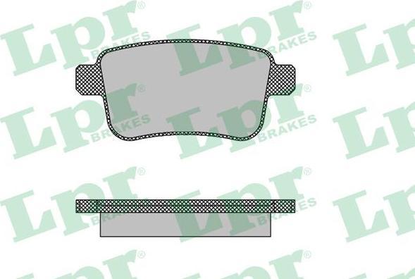 LPR 05P1487 Колодки тормозные дисковые RENAULT KANGO 08- (7701209869)