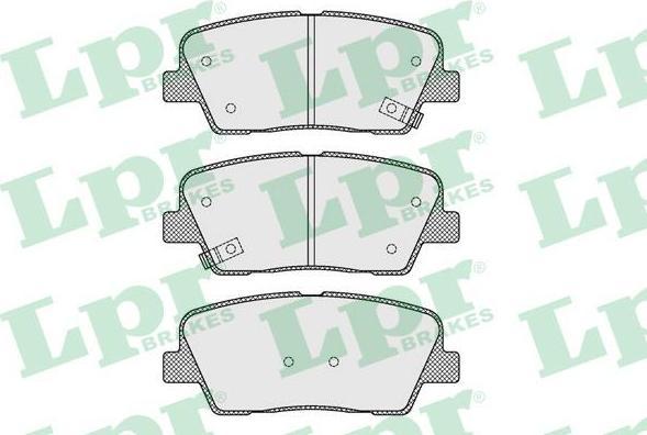 LPR 05P1625 Колодки тормозные задние HYUNDAI SANTA FE 09- KIA SORENTO 09- (583022PA70)