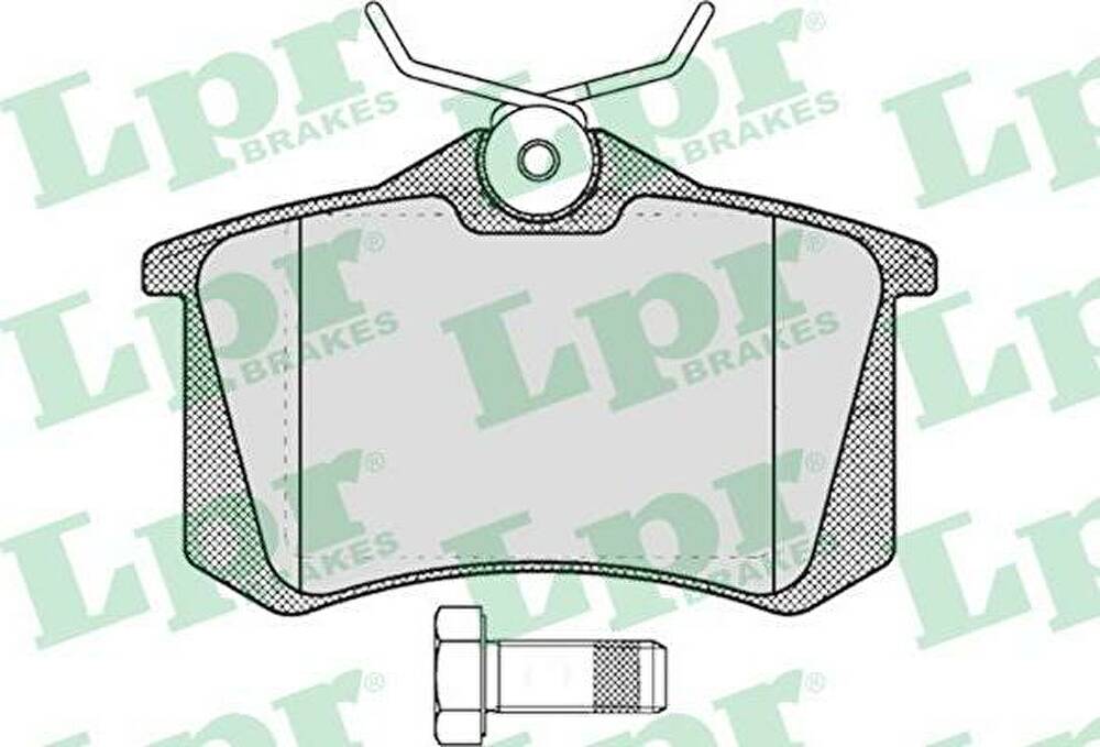 LPR 05P1788 Колодки тормозные дисковые 05P1788